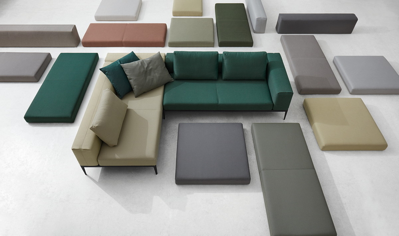 Gollreiter Holz & Wohnen - Lifestyle - Gartenmöbel Design Terrassenmöbel Lounge GLOSTER Grid Cushions & Fabrics Studios